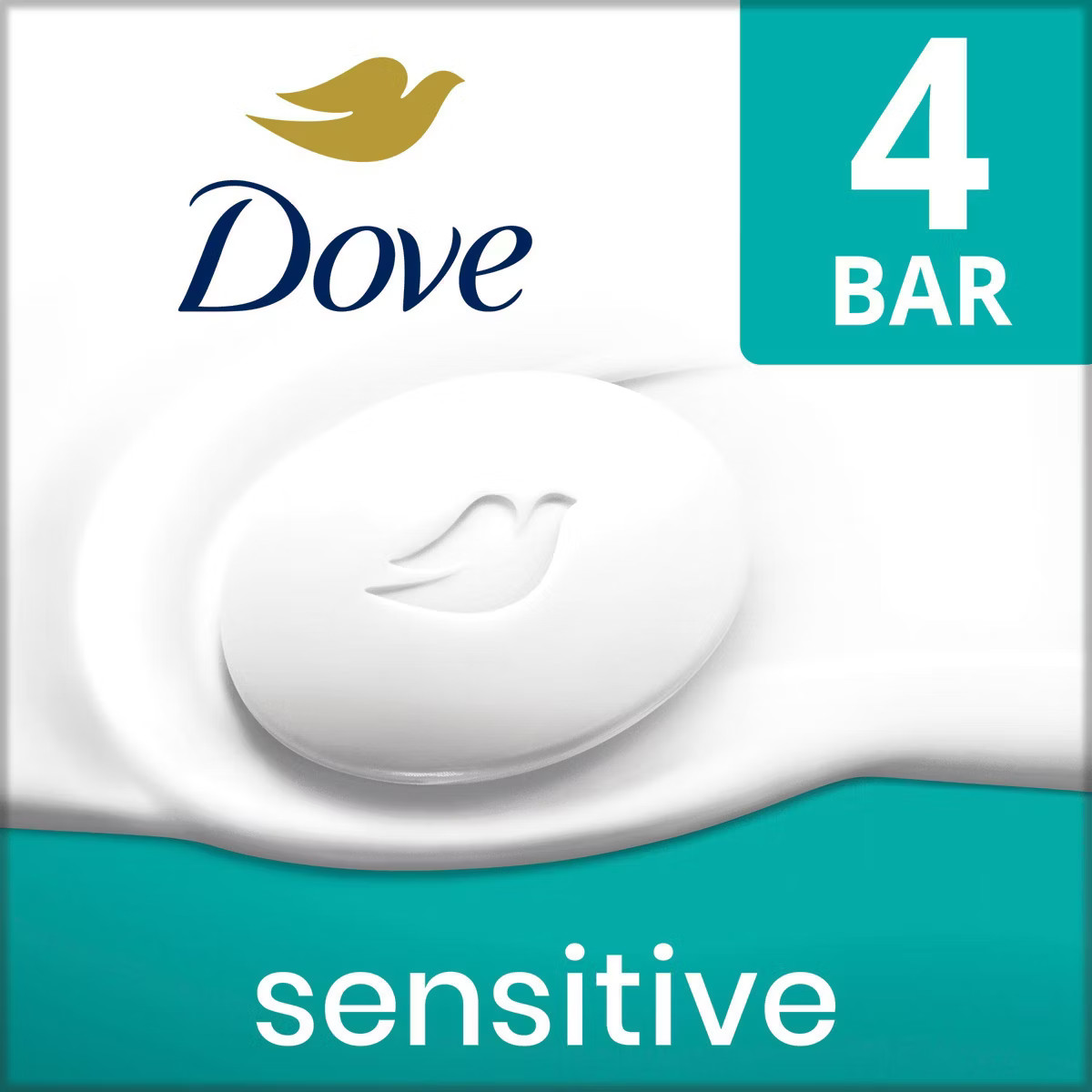 Dove Beauty Sensitive Skin Unscented Beauty Bar Soap - 4pk - 3.75oz each | Target