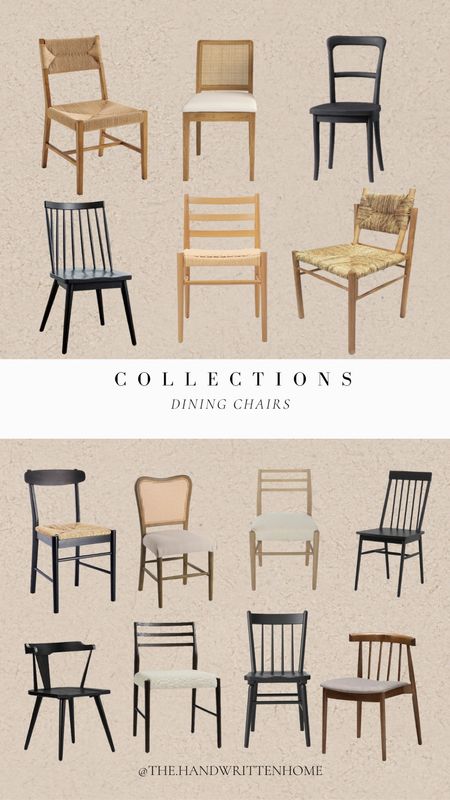 Affordable dining chairs! Black dining chair, natural wood dining chair, rush seat dining chair. Several styles all at affordable prices!

Mcgee and co dupe
Amber interiors dupe
Pottery barn 
Studio mcgee
Modern organic 
Dining room design


#LTKhome #LTKFind #LTKsalealert