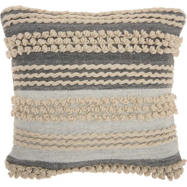 Ocean Blue Ellijay Striped 20" Throw Pillow | Wayfair North America