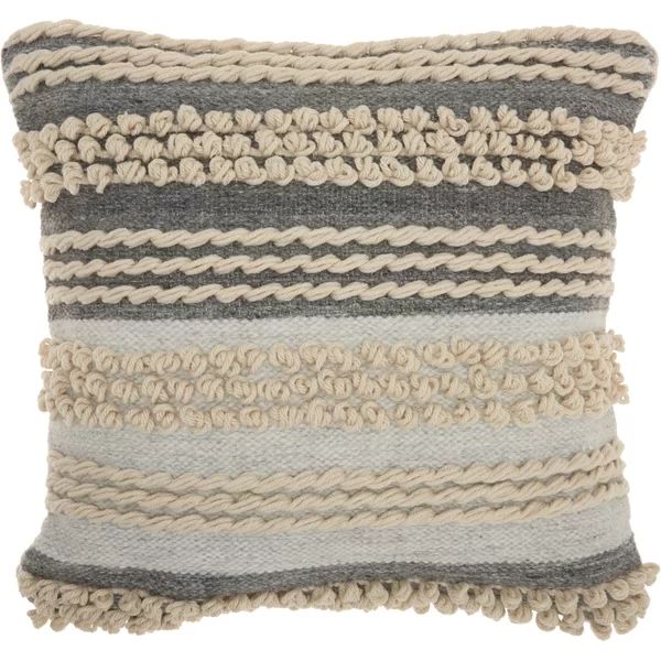 Ocean Blue Ellijay Striped 20" Throw Pillow | Wayfair North America