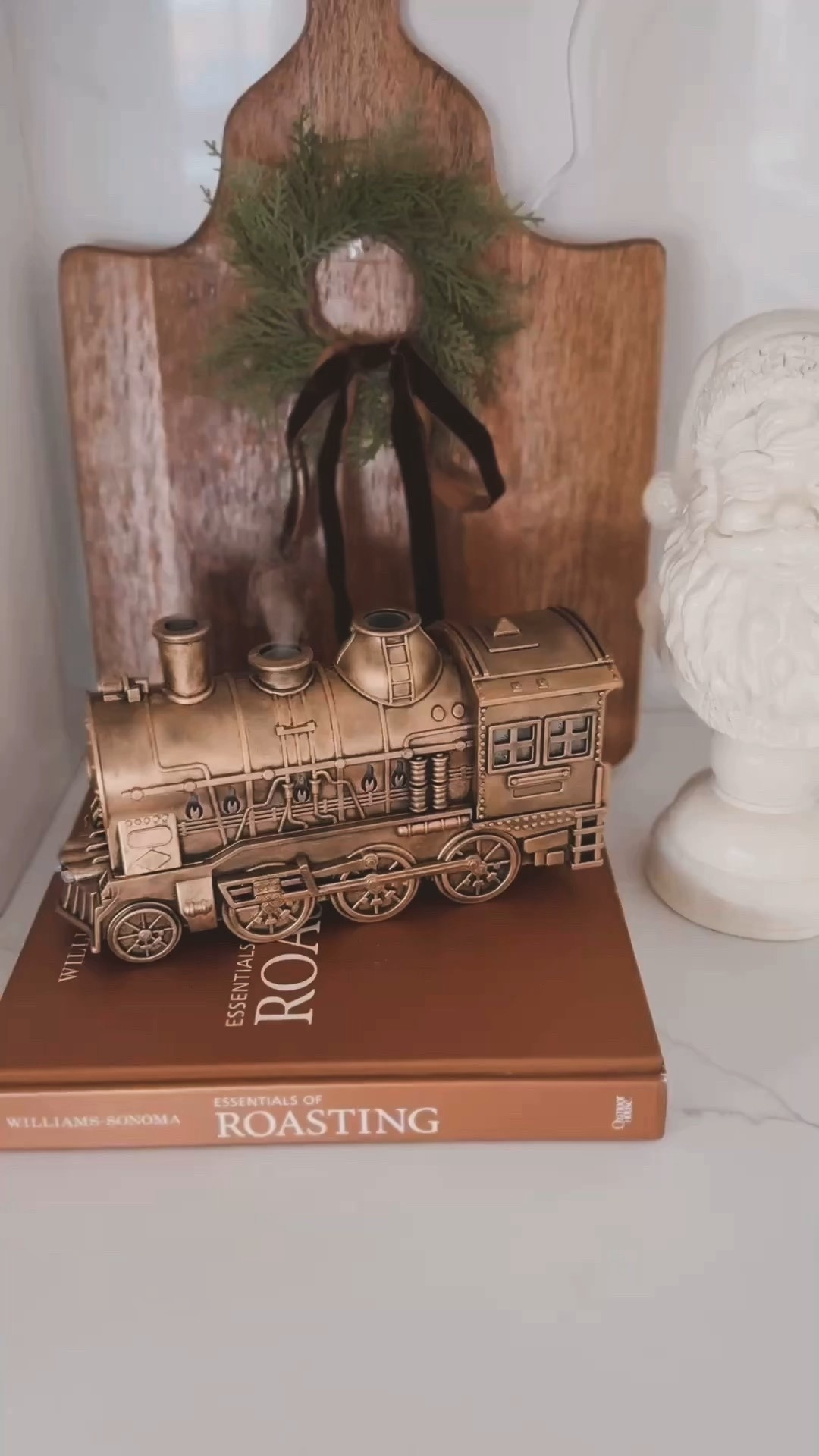 I've never bought something so fast after seeing it on Jensgatheringnest page! It's the most darling diffuser and even lights up! The gold was sold out so I bought the black train and used some Antique gold rub and buff on it! Super easy! 

#LTKHoliday