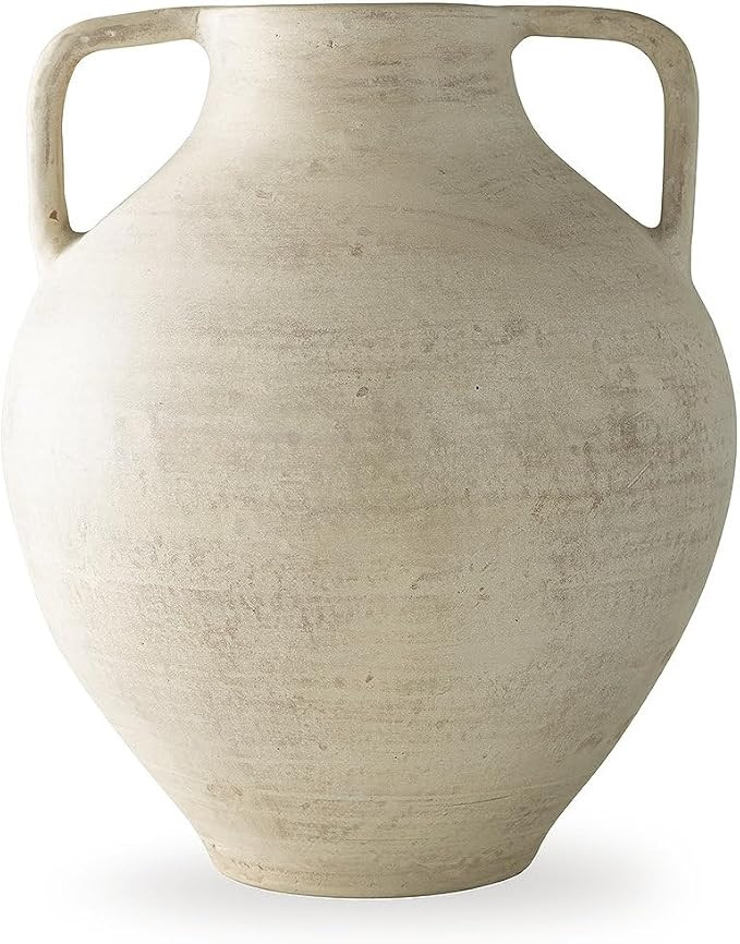 Signature Design by Ashley Justy 15" Terra Cotta Vase with Handle, Beige | Amazon (US)