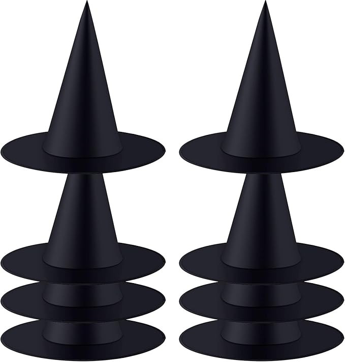 8 Pieces Halloween Witch Hat Witch Costume Accessory for Halloween Christmas Party | Amazon (US)