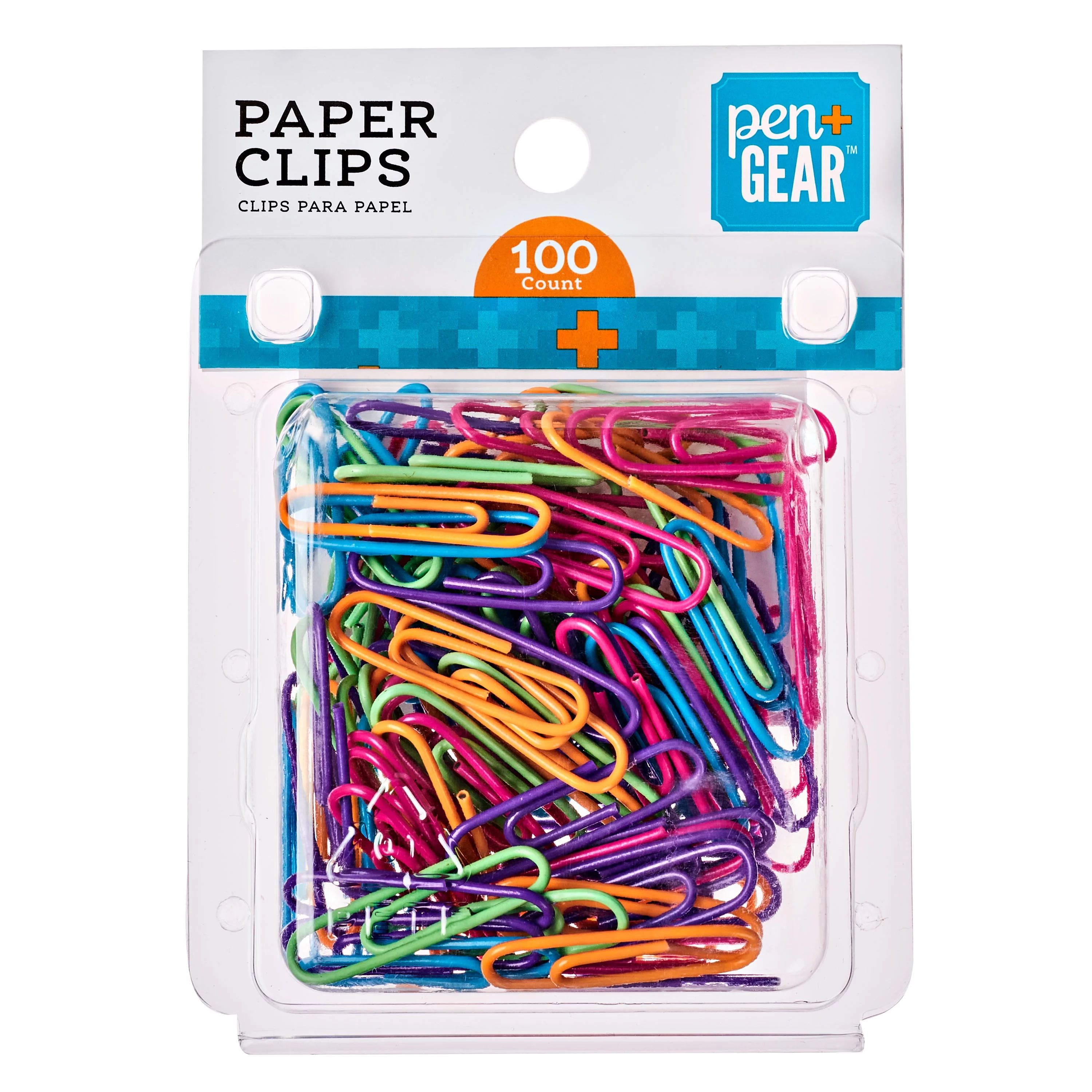 Pen + Gear Paper Clip, 100 Count, 28mm, 5 Neon Colors, Vinyl Coated | Walmart (US)