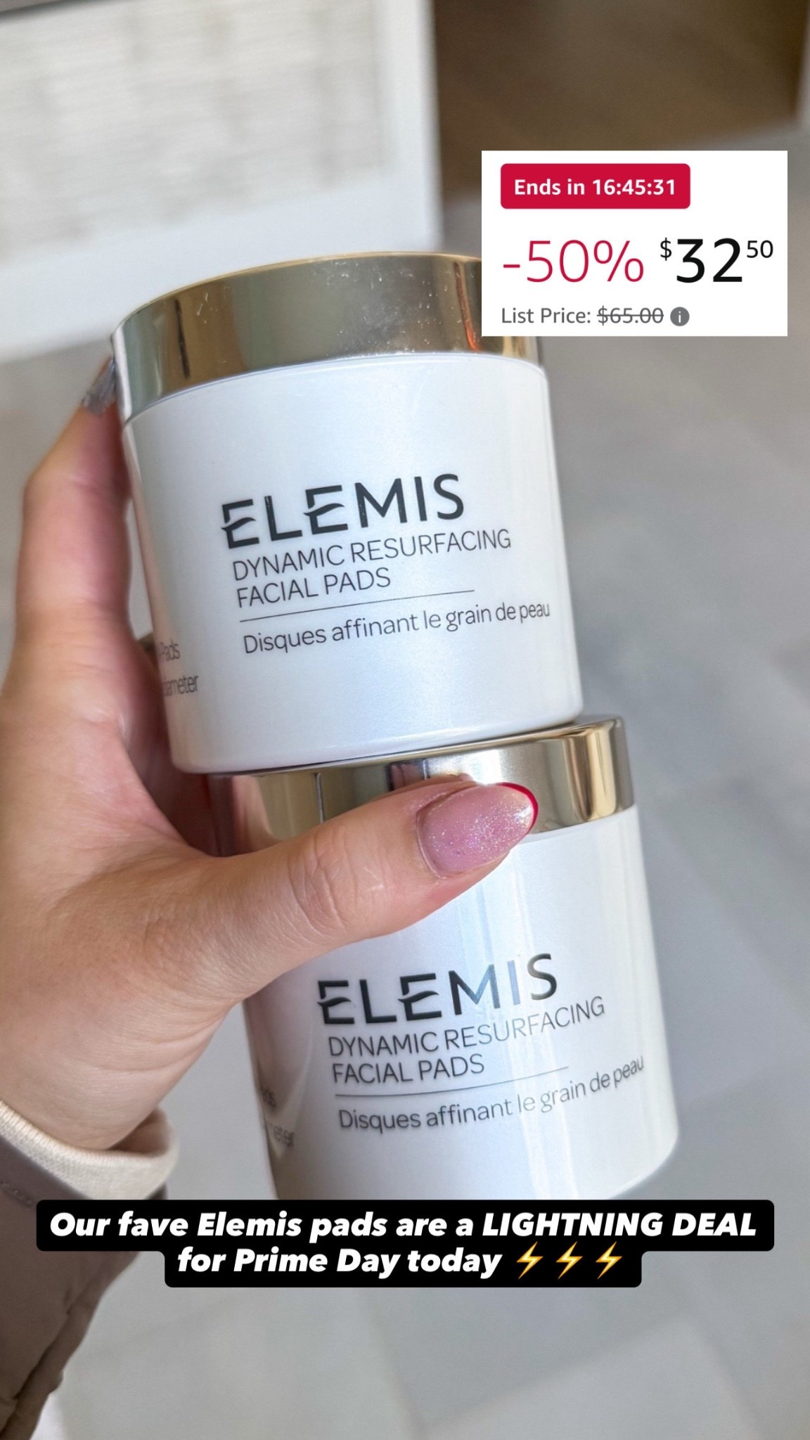our favorite Elemis pads are a Lightning Deal today for Prime Day! 50% off ‼️‼️ which is probably the lowest price you’ll ever see on them. Best time to stock up. I also linked a few other Elemis products on sale today too!

#LTKFindsUnder50 #LTKSaleAlert #LTKBeauty