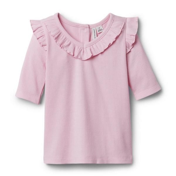 Ruffle Collar Ribbed Top | Janie and Jack