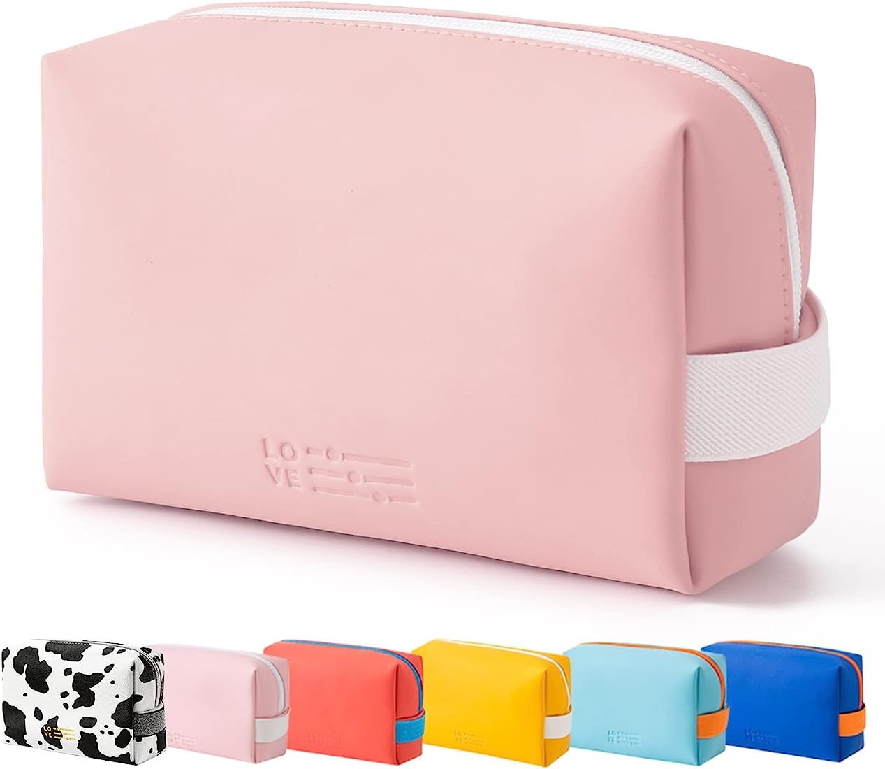 Prite Small Makeup Bag Travel Cosmetic Bag for Women lipstick pouch,Zipper Pouch,Great Gifts for ... | Amazon (US)