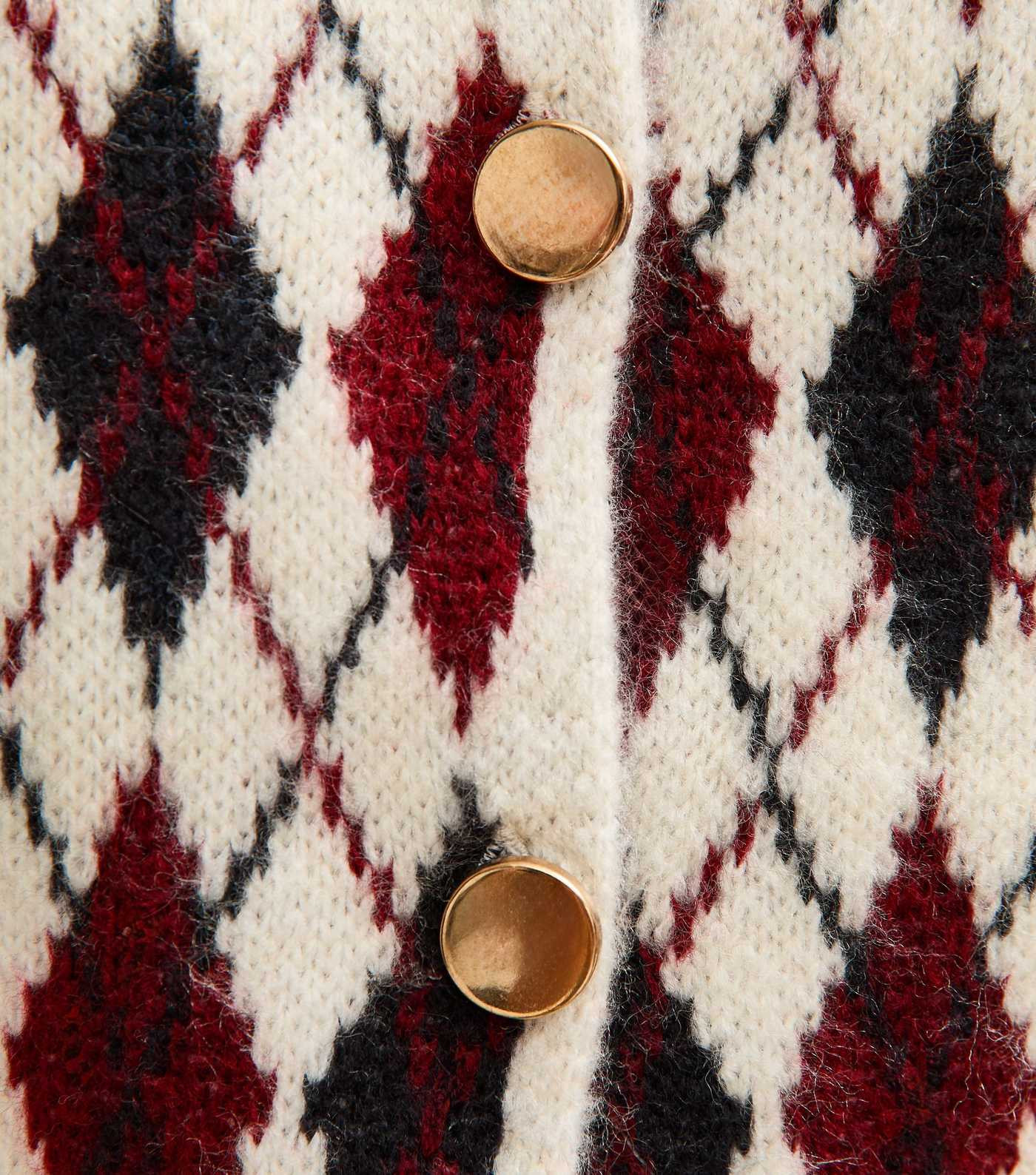 Off-White Argyle Patterned Waistcoat | New Look | New Look (UK)