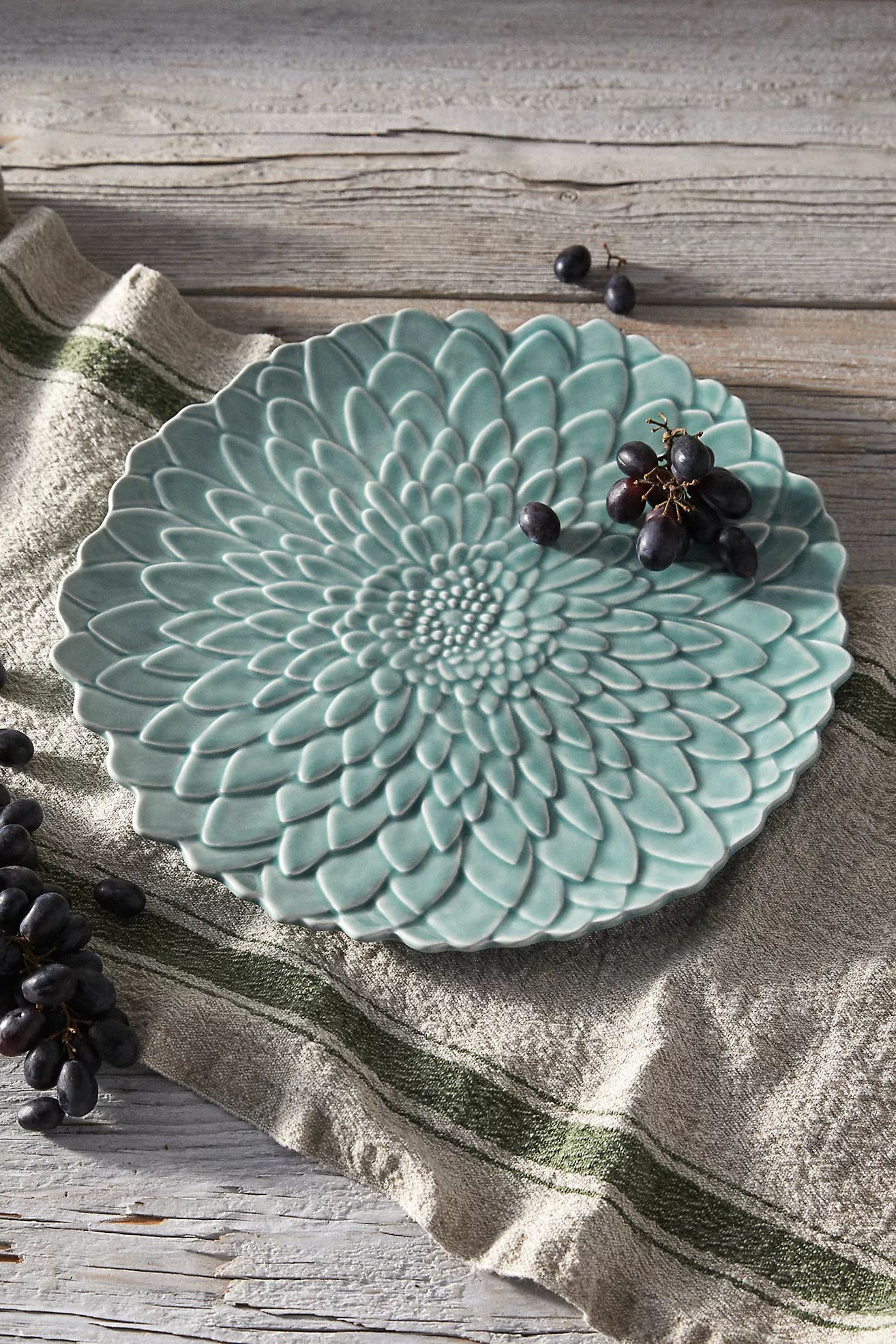 Flower Petal Ceramic Serving Platter | Anthropologie (US)