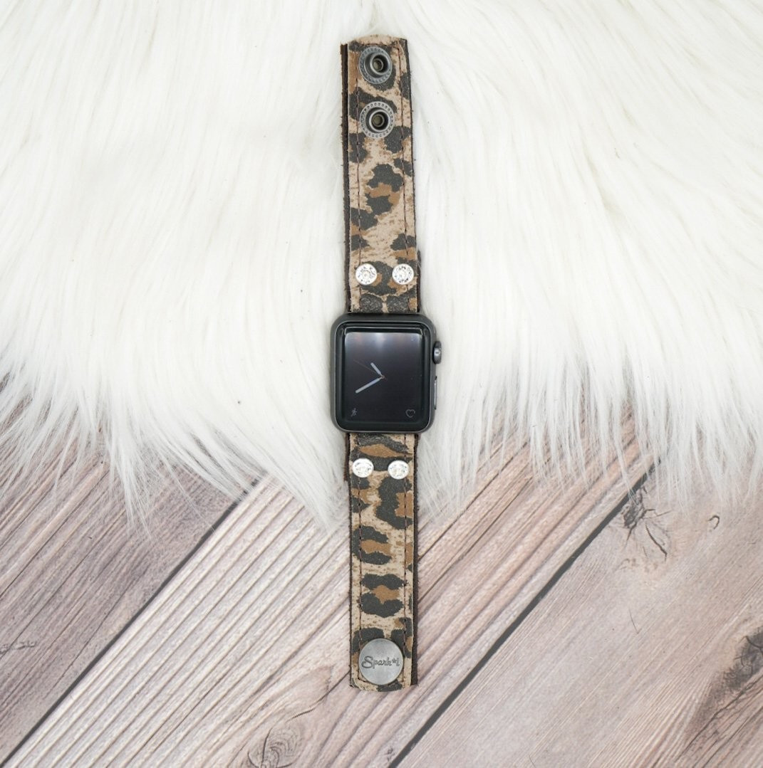Skinny Band in Large Nubuck Leopard | Sparkl