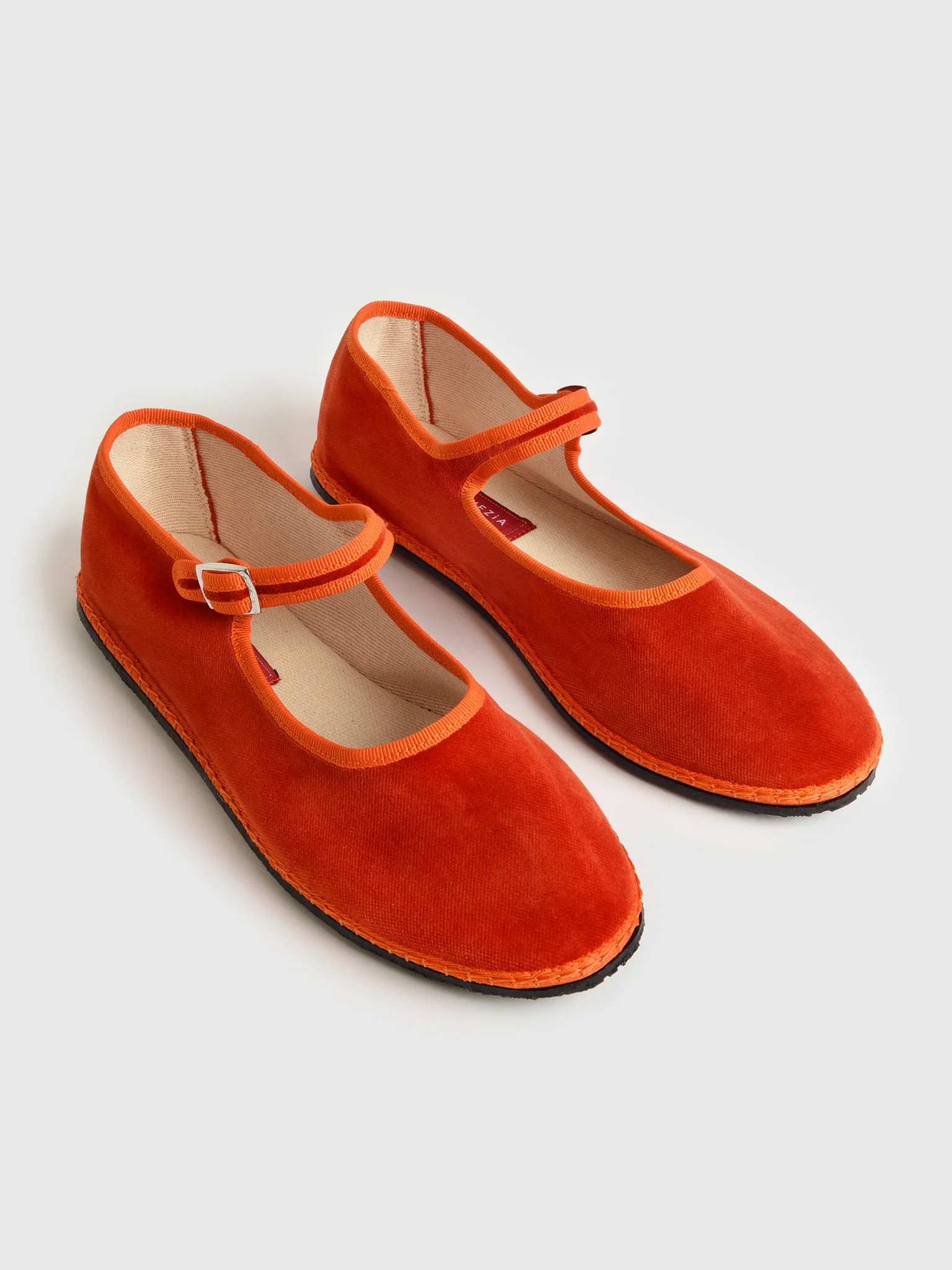VIBI VENEZIA
                      
                     Women's Mary Jane Velvet Furlana Flat | Saint Bernard