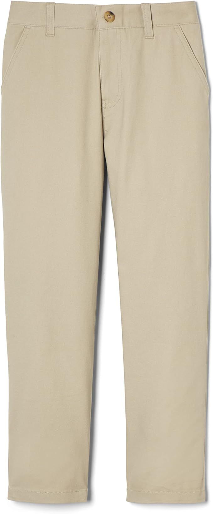 French Toast Boys' Adjustable Waist Straight Fit Stretch Twill Chino Pant | Amazon (US)