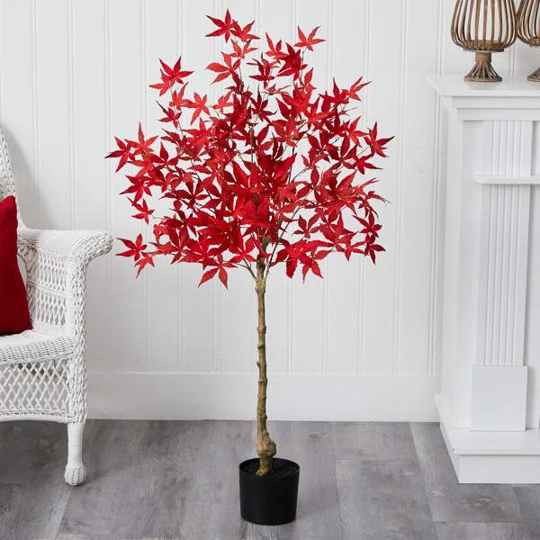 Faux Maple Tree in Freestanding | Wayfair North America
