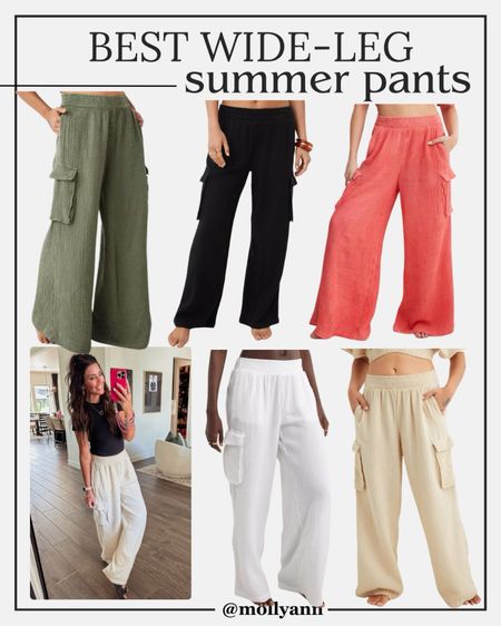 Best wide leg summer pants 

#LTKfindsunder50 #LTKfindsunder100 #LTKstyletip