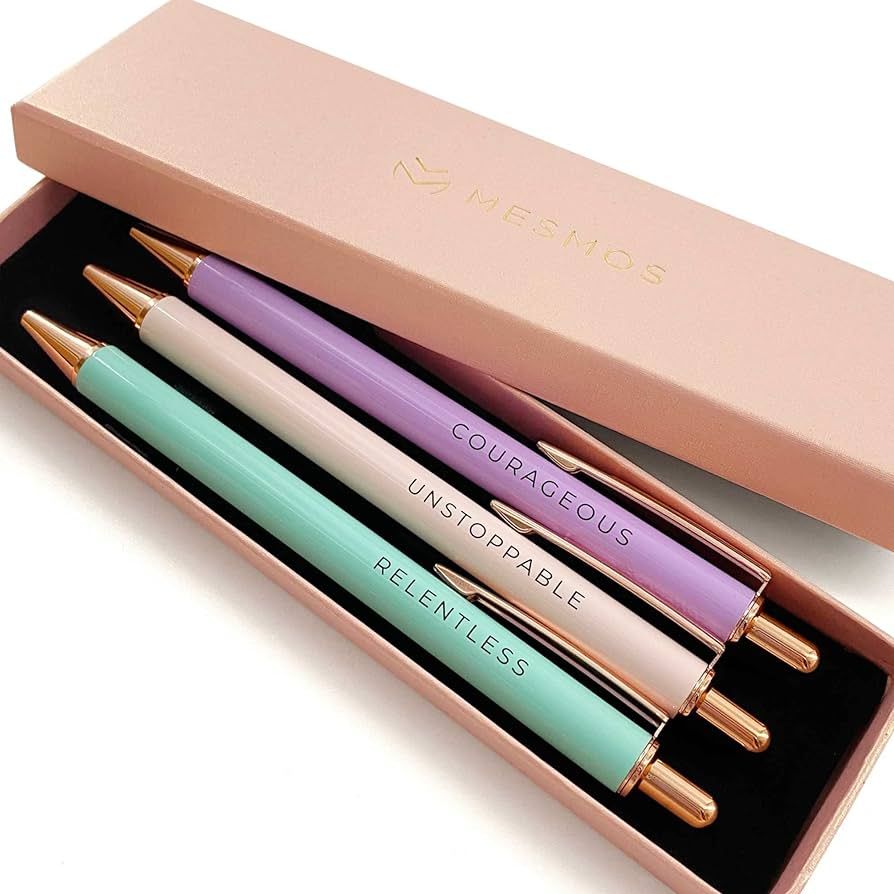 MESMOS Fancy Pen Set, Inspirational Gifts for Women, Motivational Gifts, Office Motivational Pens... | Amazon (US)