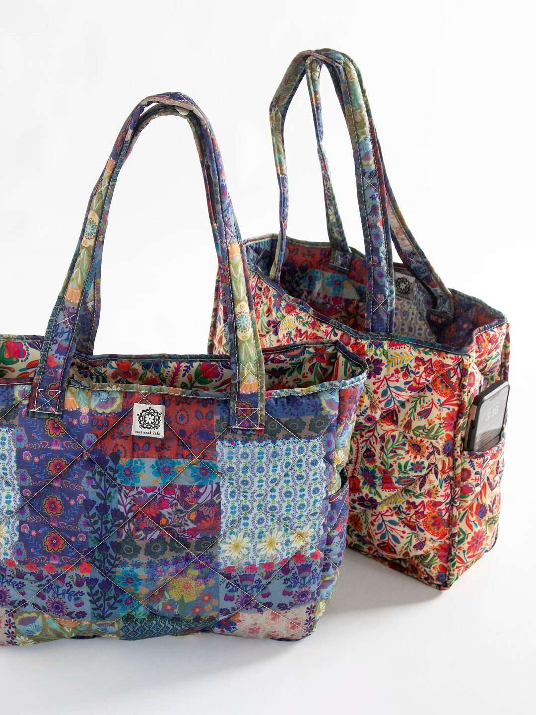 Reversible Puffy Tote Bag | Natural Life