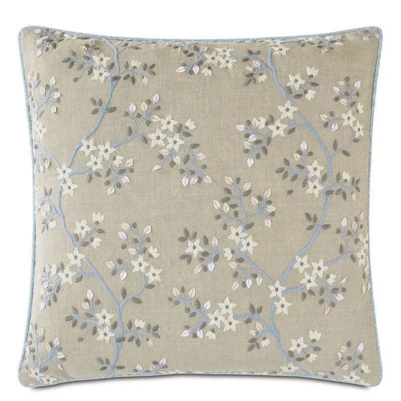 Amberlynn Embroidered Decorative Square Pillow Cover & Insert | Wayfair North America