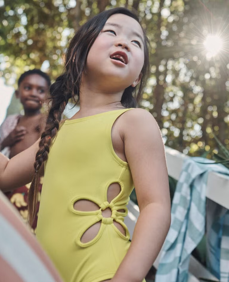 One-Piece Daisy Cut Out Swimsuit | Hanna Andersson