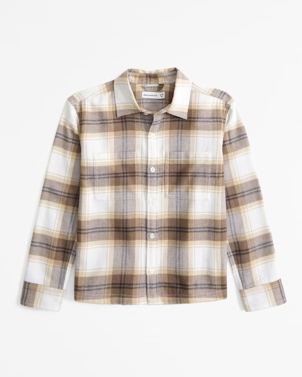 flannel button-up shirt | Abercrombie & Fitch (US)