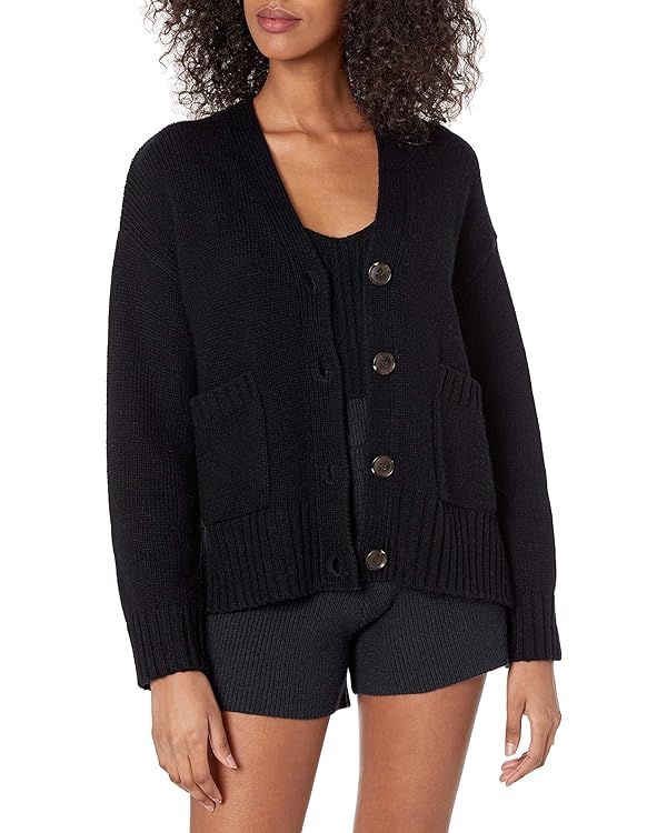 The Drop Women's Brigitte Chunky Button-Front Pocket Ribbed Cardigan | Amazon (US)