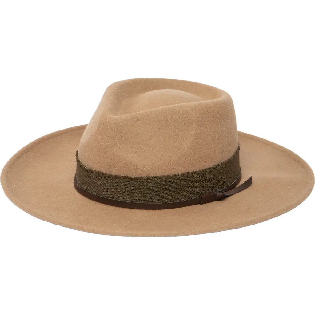 San Diego Hat Frye Pinch Crown Fedora in Tan at Nordstrom Rack | Nordstrom Rack