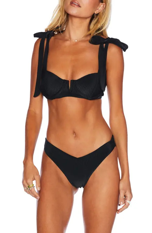 Beach Riot Vanessa High Cut Bikini Bottoms in Black at Nordstrom, Size Small | Nordstrom
