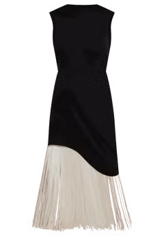 Fringe Asym Dress | Eloquii