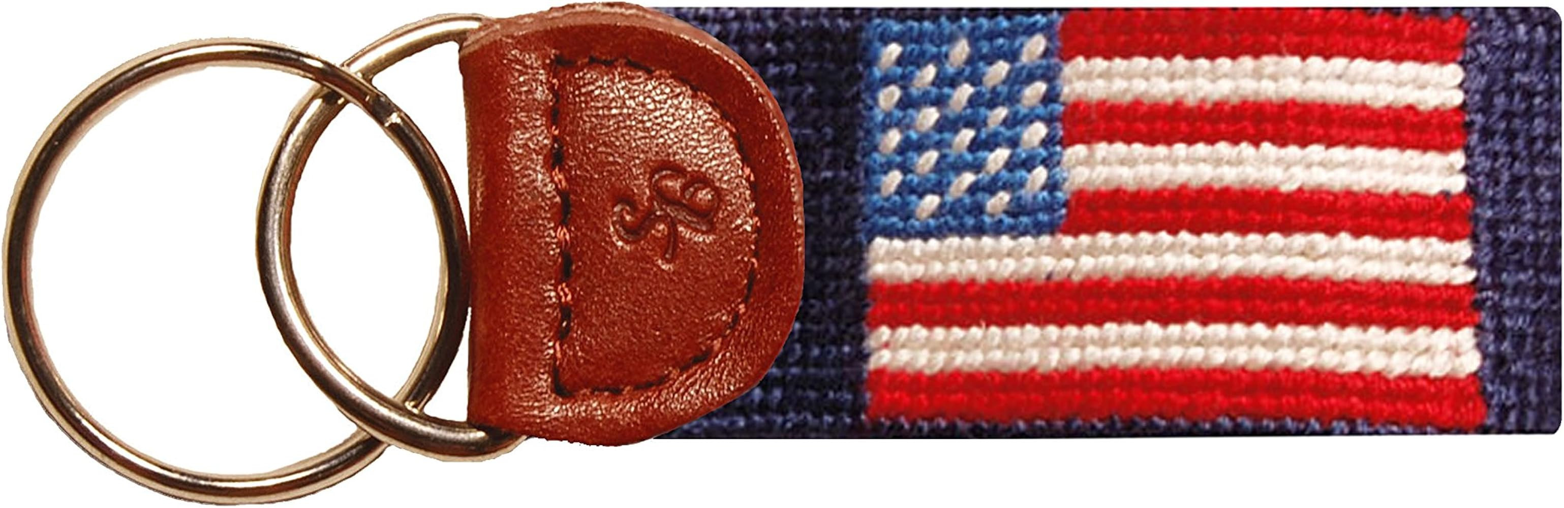 Smathers & Branson Needlepoint Key Fob - American Flag (Navy) | Amazon (US)