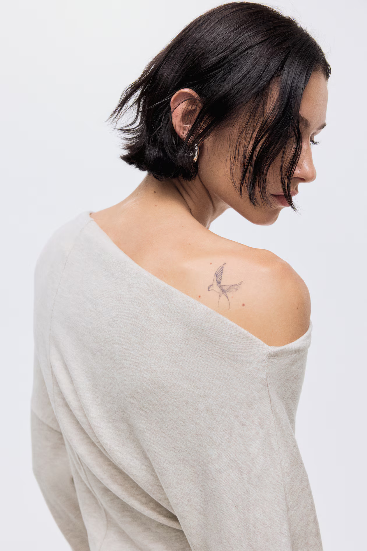 Asymmetric jersey top | H&M (US + CA)