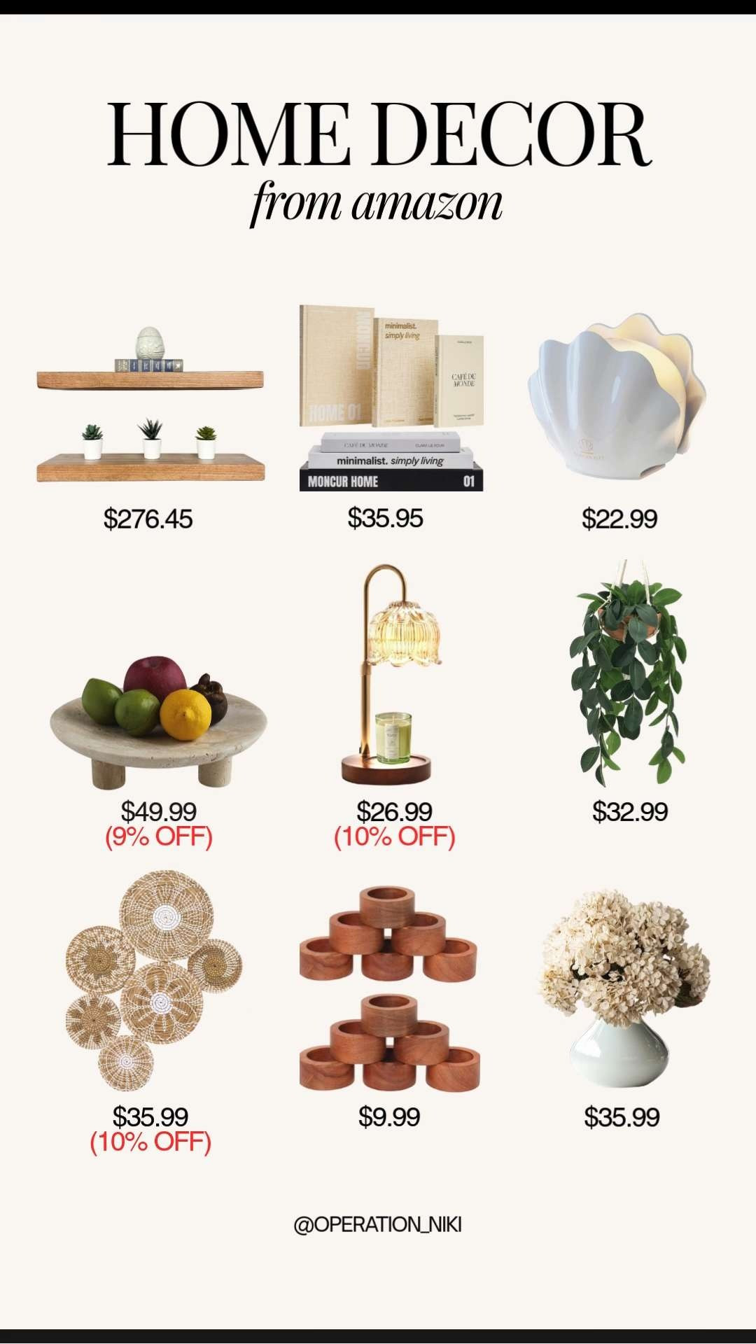 Simple updates that elevate your space and make your home feel intentional, polished, and lived in. Home decor that blends function with style and works year round.

Follow for more @OPERATION_NIKI on IG, TikTok, & Facebook
#homedecor #homedecorinspo #homeorganization #interiorinspo #amazonfinds #homeaesthetic #styledhome #everydayhome #operationniki 

 #LTKHome #LTKFindsUnder50 #LTKFindsUnder100