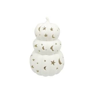 7.8" Stacked Star Pumpkin DIY LED Ceramic Accent by Make Market® | Michaels | Michaels Stores