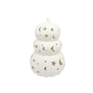 7.8" Stacked Star Pumpkin DIY LED Ceramic Accent by Make Market® | Michaels Stores