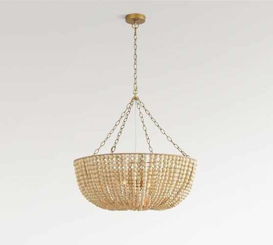 Bristol Wood Bead Chandelier (30") | Pottery Barn (US)