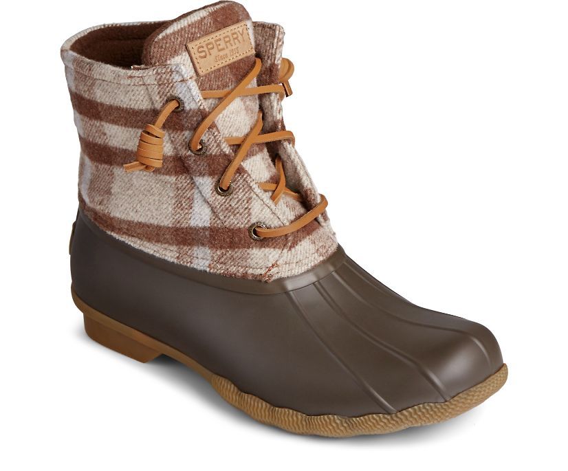 Saltwater Wool Plaid Duck Boot | Sperry (US)