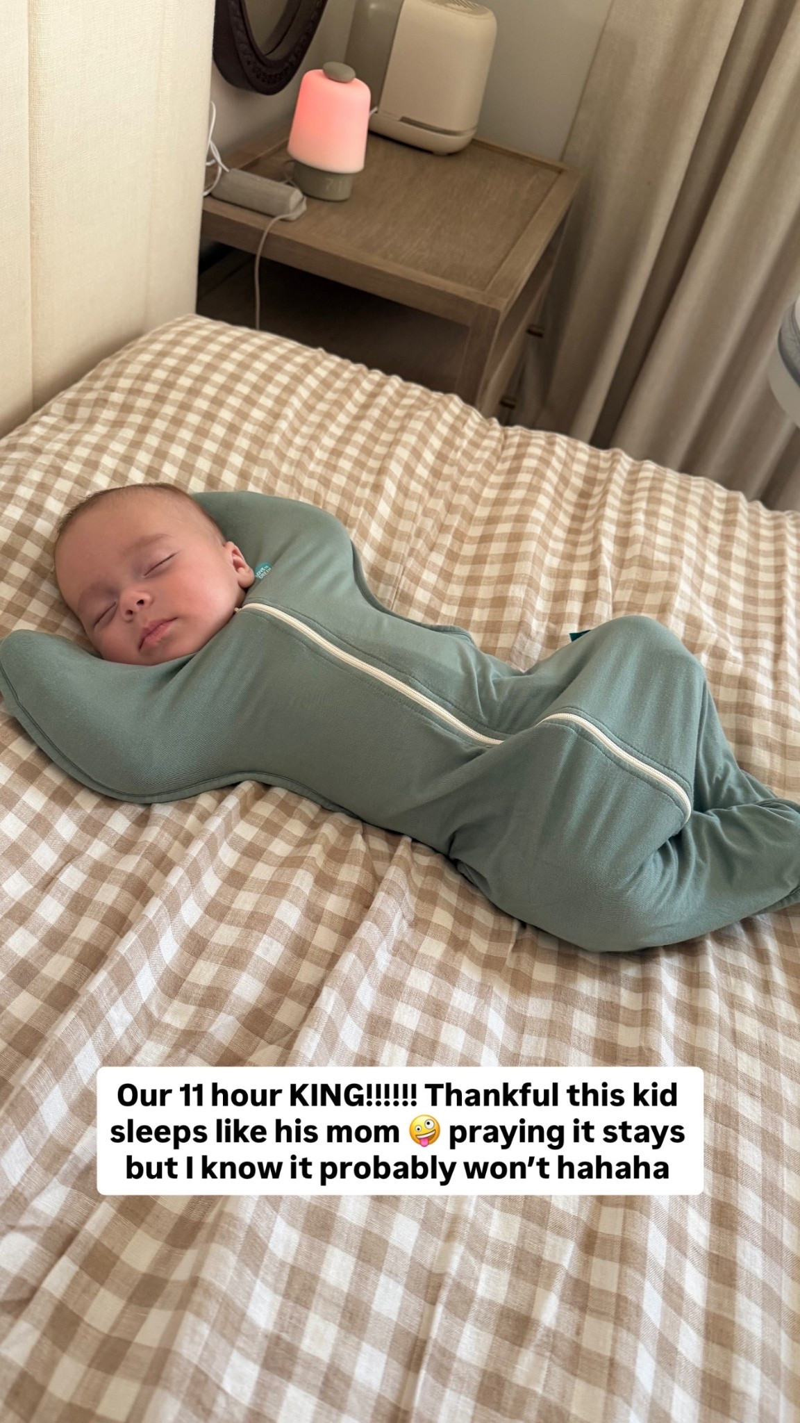 Oakes sleep sack & our bed sheets🤍

#LTKBaby #LTKmomlife #LTKHome