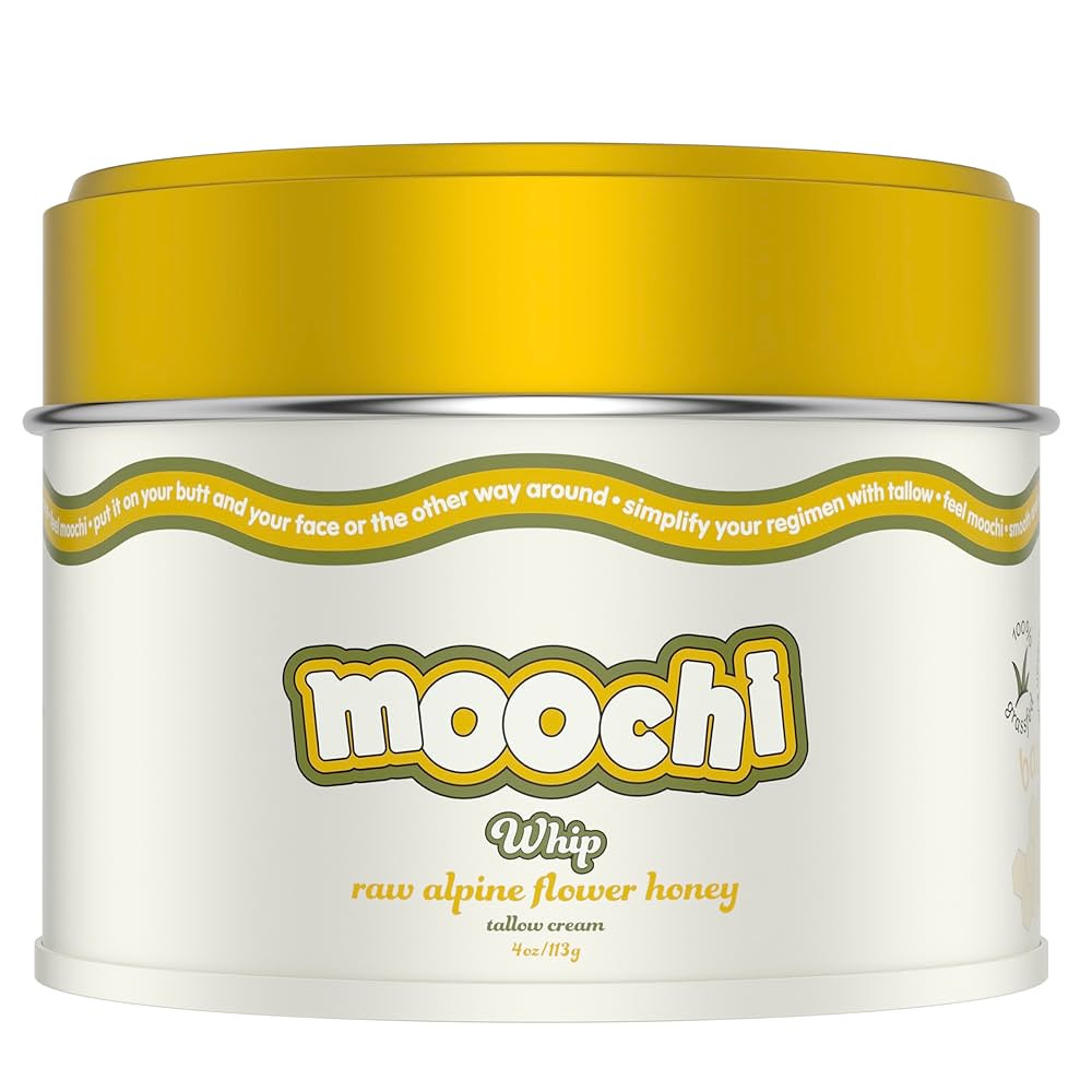 moochi Beef Tallow for Skin – Organic 100% Grass-Fed Whipped Balm with Rare Alpine Flower Honey... | Amazon (US)