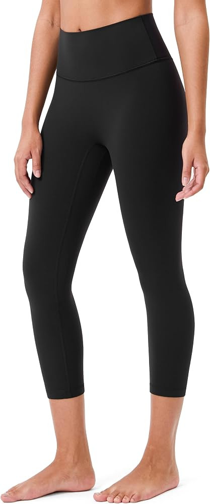Colorfulkoala Dreamlux No Front Seam Leggings for Women High Waisted Capris 21" Inseam Yoga Pants | Amazon (US)