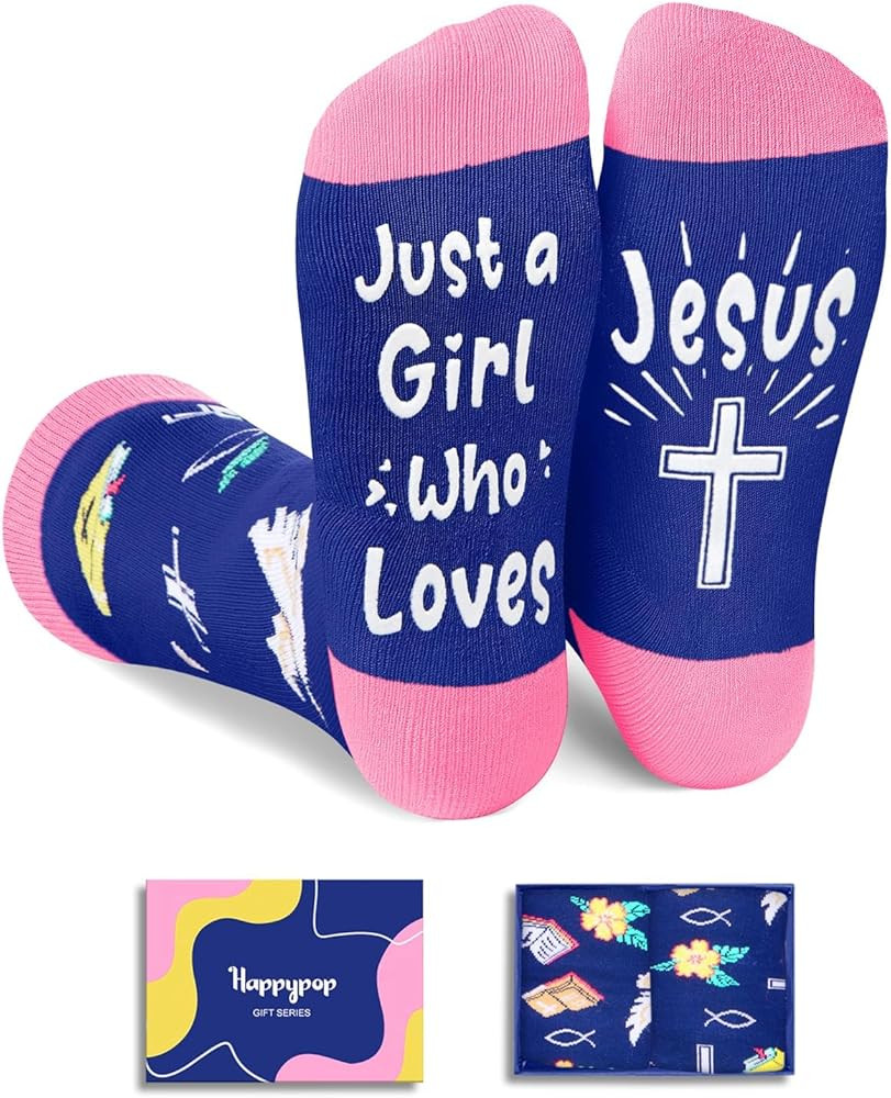 HAPPYPOP Christian Gifts Ideas - Christian Religious Jesus Socks Pastor Gifts | Amazon (US)