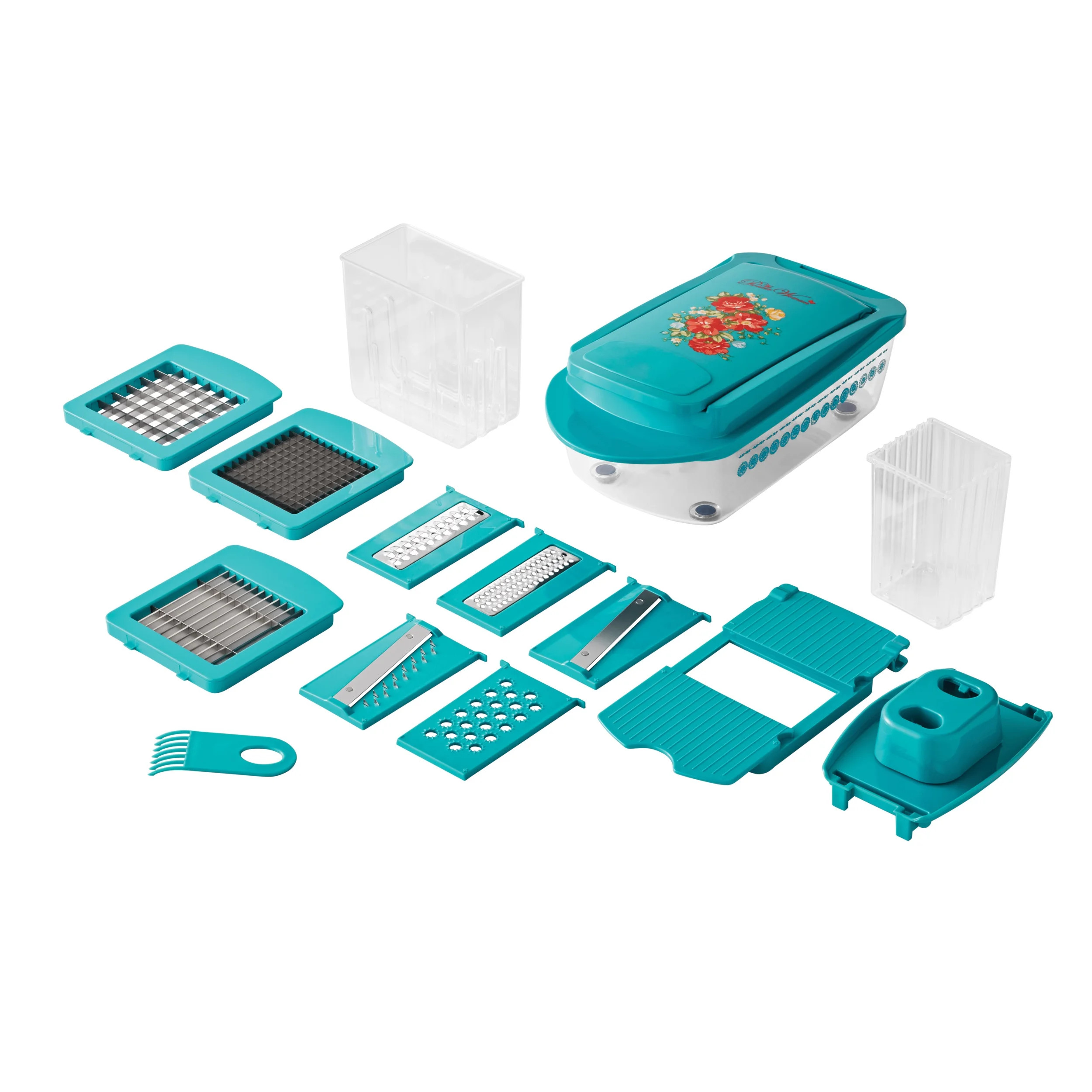 The Pioneer Woman Vintage Floral 8-in-1 Food Slicer & Chopper | Walmart (US)