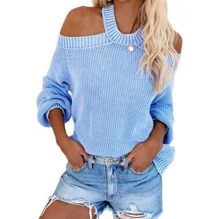 Cold Shoulder Cutout Sweater | YesStyle Global