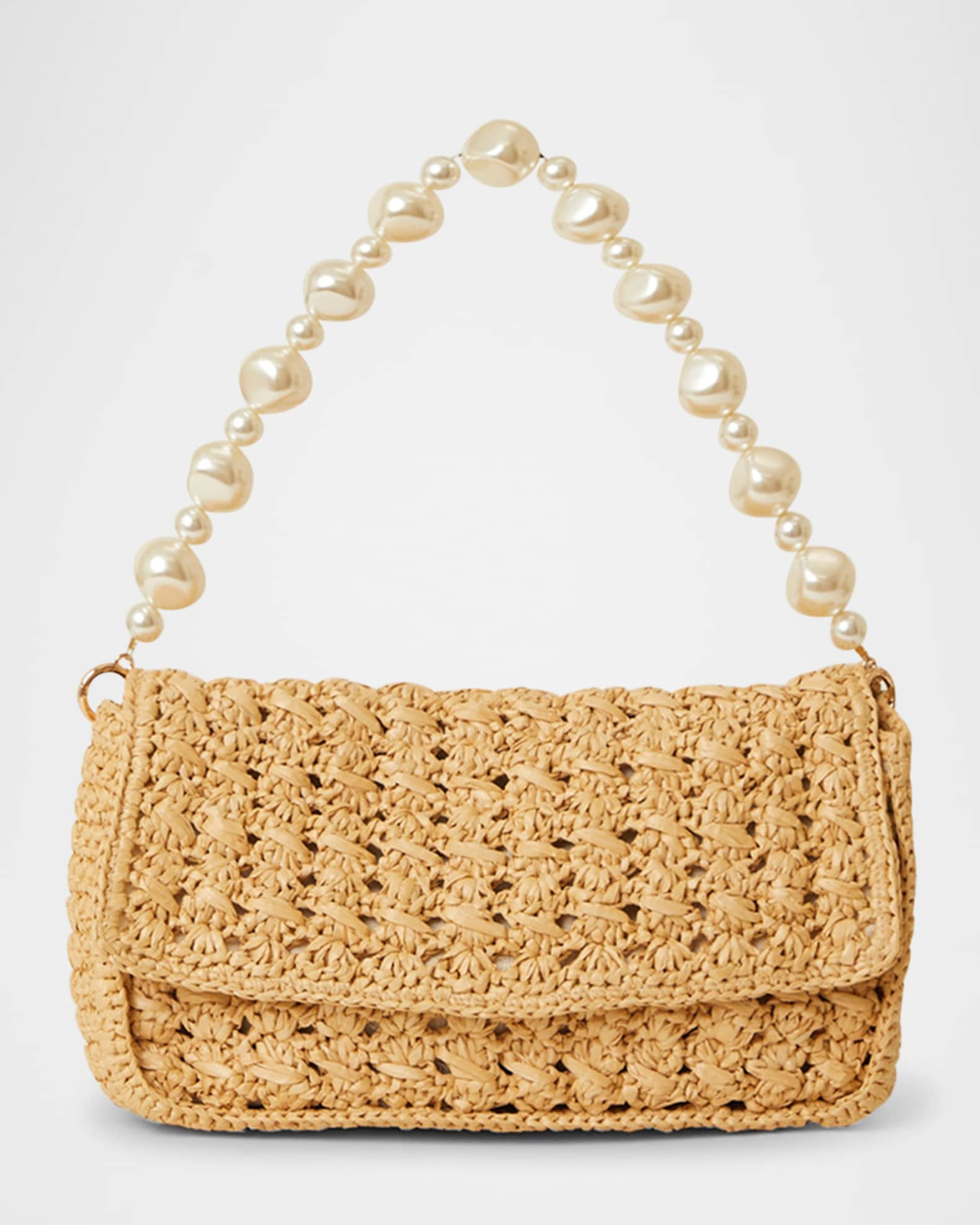 Shiloh Pearly Flap Shoulder Bag | Neiman Marcus