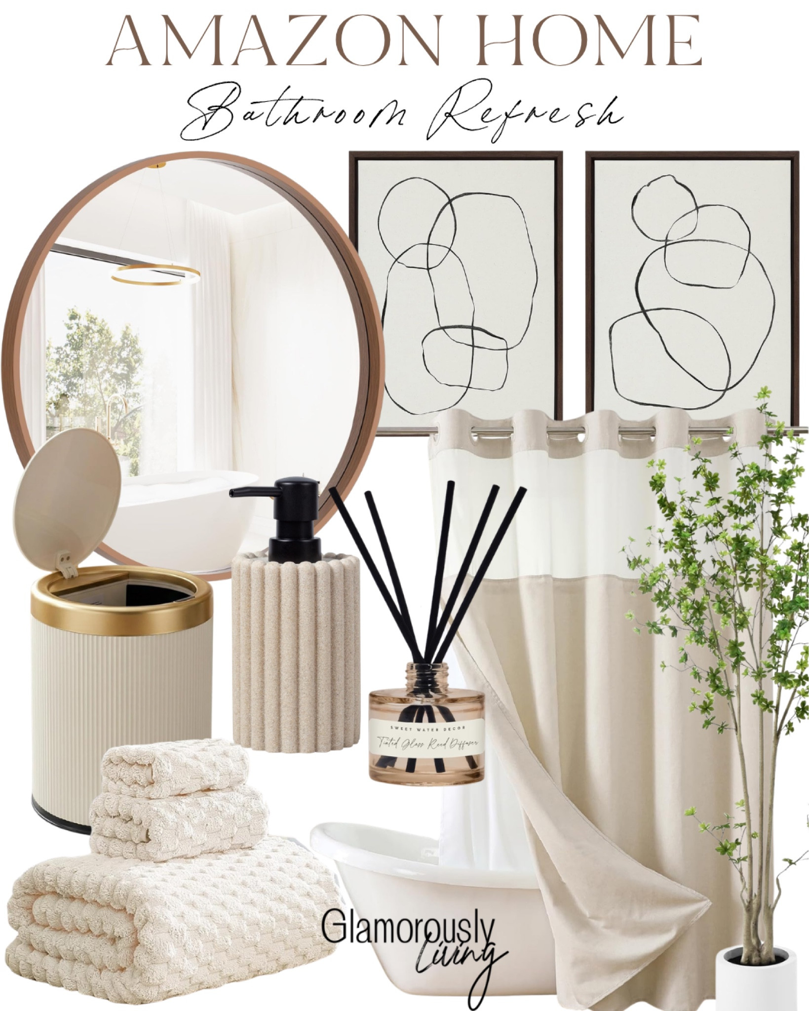 Pretty home finds for a bathroom refresh 😌❤️



Bathroom makeover | soap dispensers | neutral home decor | wal art | minimal | faux greenery | plants | bath towels | shower curtain | home design | interior decor | home remodel | new home | guest bathroom 



 

#LTKSaleAlert #LTKvlog #LTKHome