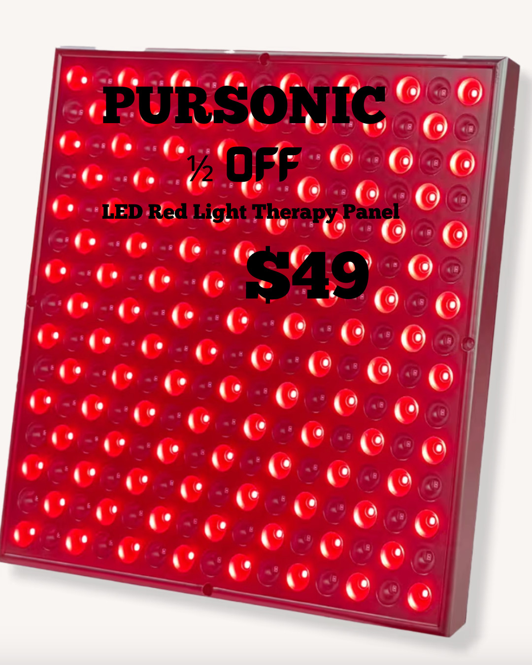 Wanting to try LED Red Light Therapy Panel? Nows the time- under $50! an at-home wellness solution designed to support muscle recovery, relieve everyday tension, and promote healthier-looking skin. Using dual-wavelength red and near-infrared light technology. I just placed my order! #redlighttherapy #skincareover50 #nearinfared #lighttherapy #pursonic #wellnesstech #Labordaysale #ulta #halfoff #LTKover40 

 #LTKfitnessgoals #LTKmorningroutine #LTKselfcare