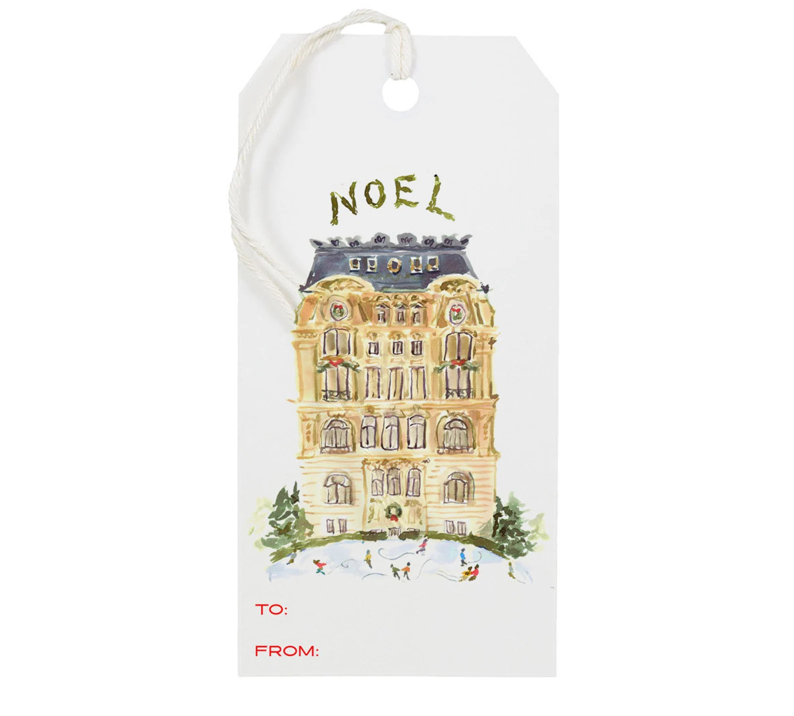 Gift Tag: Parisian Skaters {gift Tag, Christmas, Holiday, Party} - Etsy | Etsy (US)
