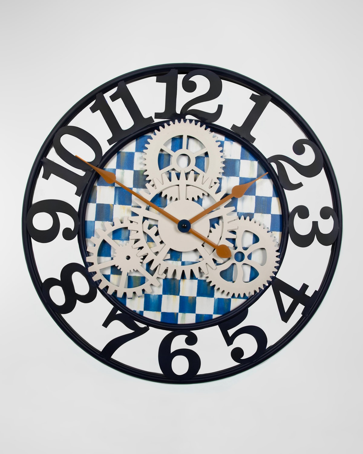 Royal Check Small Farmhouse Wall Clock | Neiman Marcus