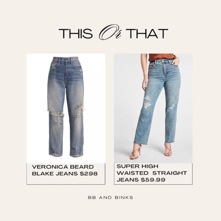 Dupe of the Day
$300 or $60. Fabulous jeans

#LTKstyletip #LTKsalealert
