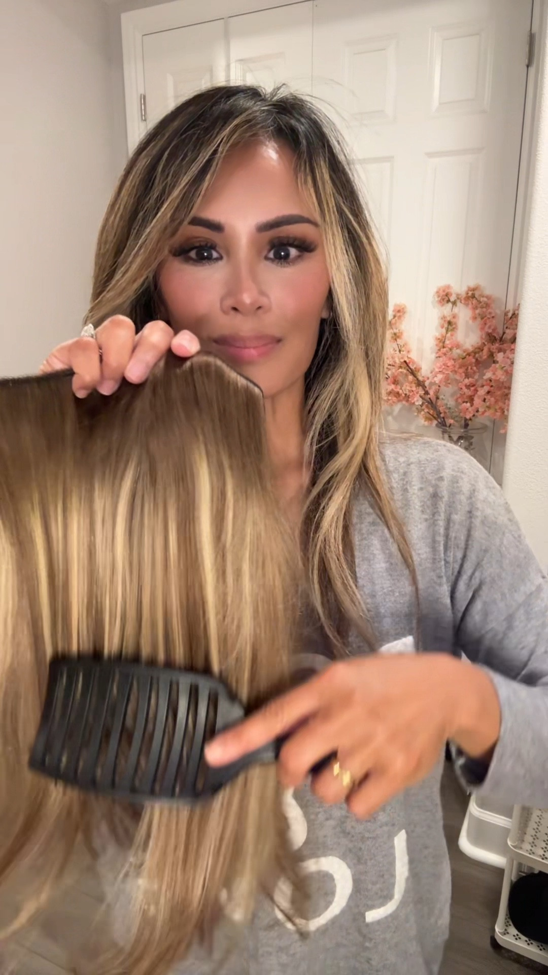 Sunny Halo Hair Extensions are made with real human hair that can be heat styled, washed and colored. The halo is super easy to put on and is undetectable. Don’t spend hundreds on hair extensions. These are affordable and my color match is perfect!

#LTKBeauty #LTKParties #LTKFindsUnder100