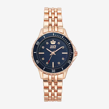 Juicy By Juicy Couture Womens Rose Goldtone Bracelet Watch Jc/5020nvrg | JCPenney