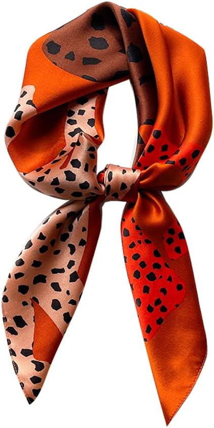 100% Pure Mulberry Silk Scarf 26" Women Square Scarf Head Scarf Neck scarf | Amazon (US)