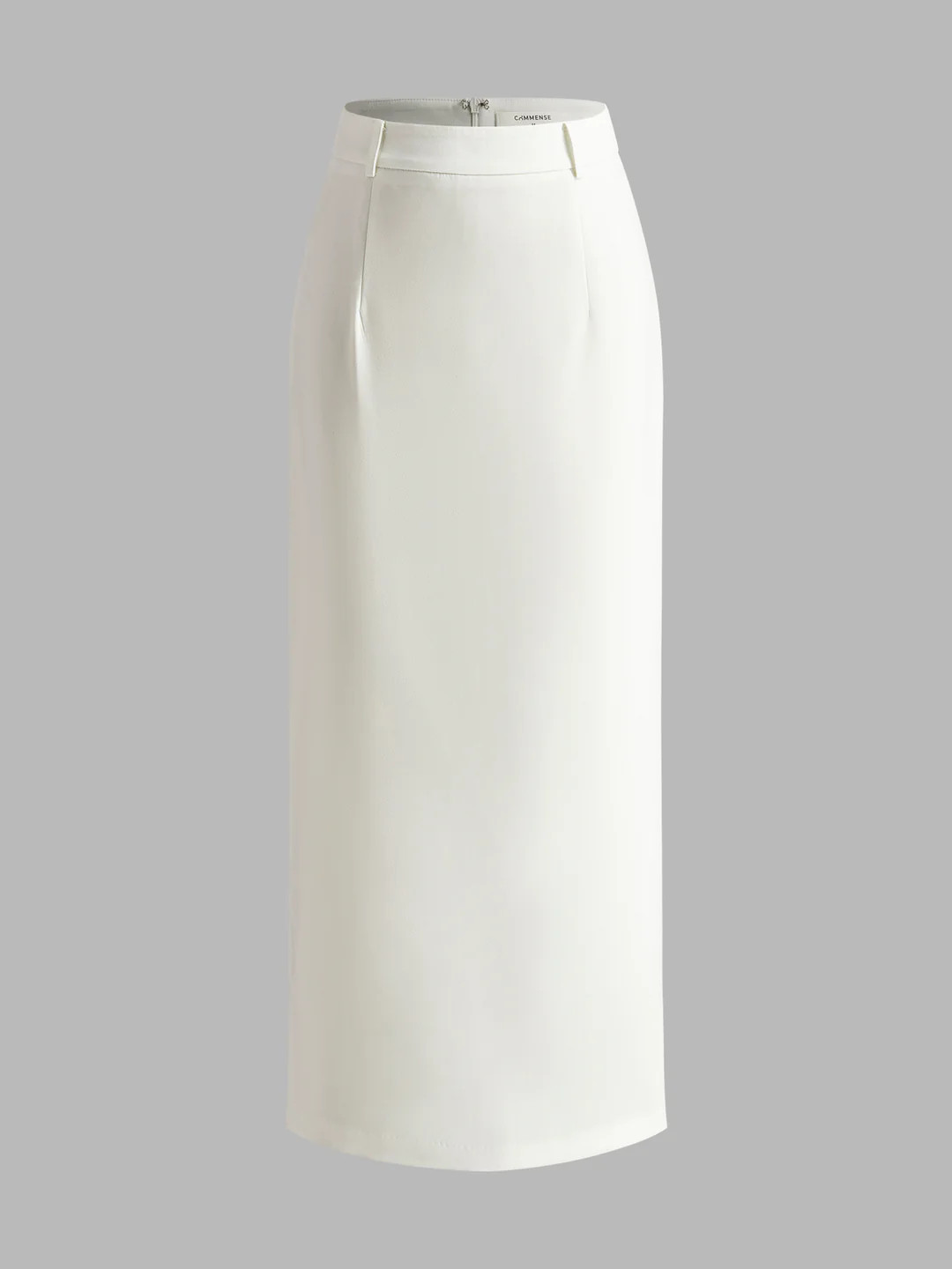 Elegant Slit Back Maxi Skirt Without Belt | Commense